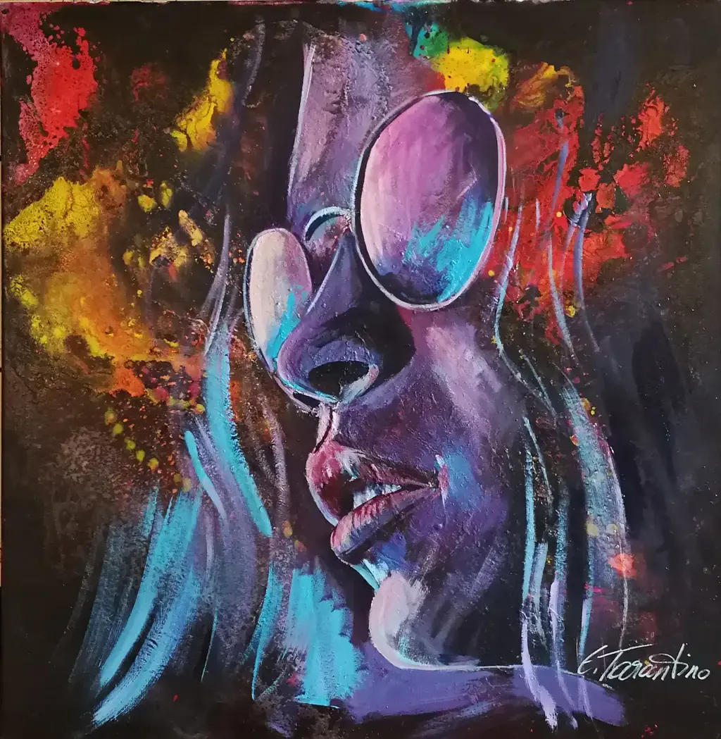 Flower Power - Acryl auf Leinwand